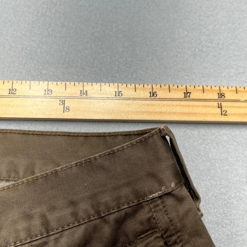 VTG Lucky Brand Mens Brown Cotton Twill Cargo Shorts Utility Workwear 32 Y2K‎